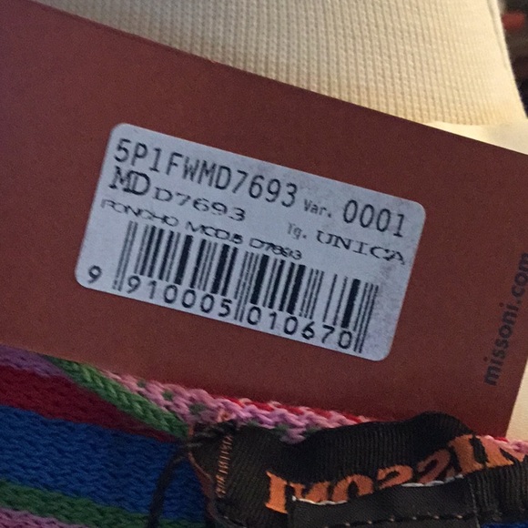 Missoni Multicolor Chevron Knit NWT Poncho - Picture 3 of 4